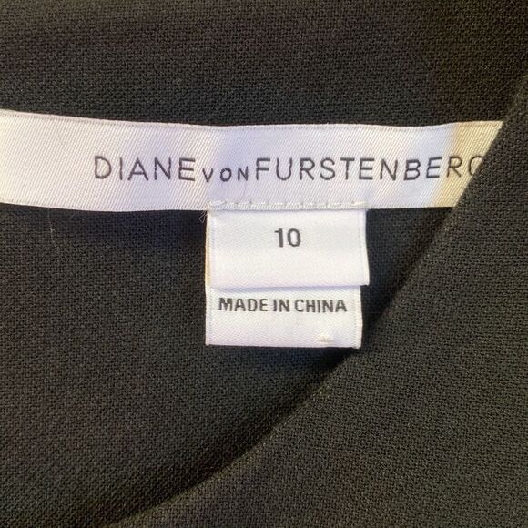 Diane Von Furstenberg EUC Carrie LBD Quiet Luxury Elegance Desk To Dinner Sz 10 - Picture 6 of 11
